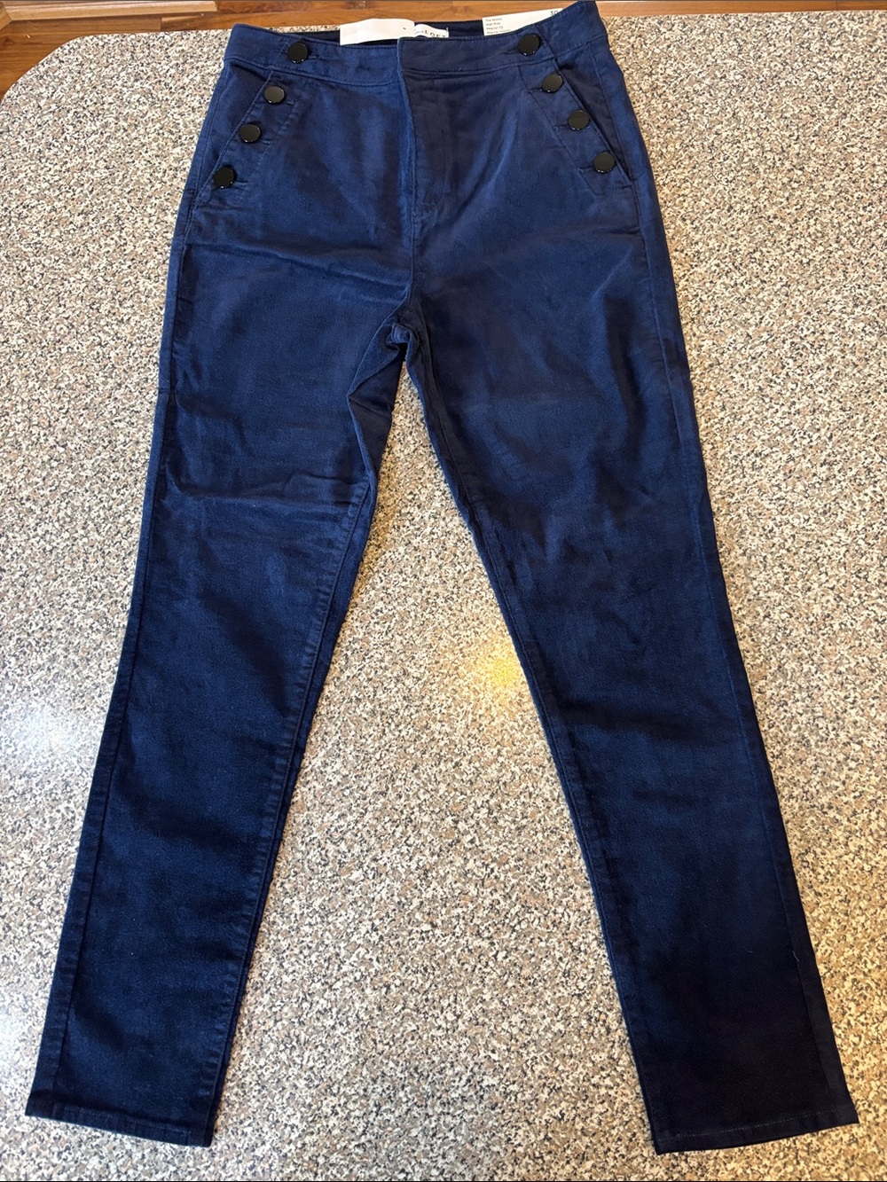 LOFT Navy The Skinny High-Rise Pants